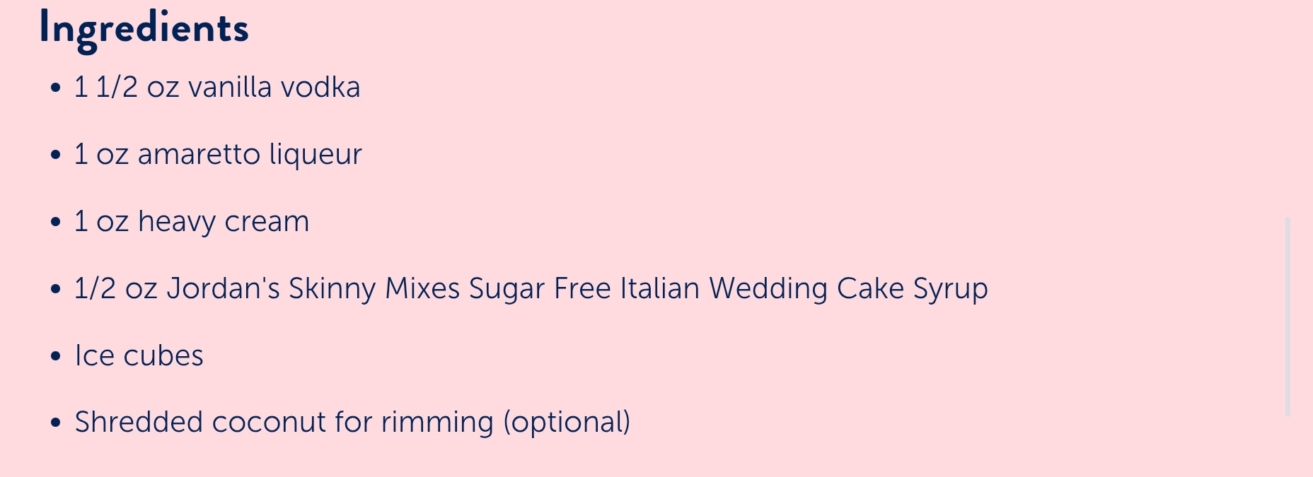 Italian Wedding Cake Syrup!