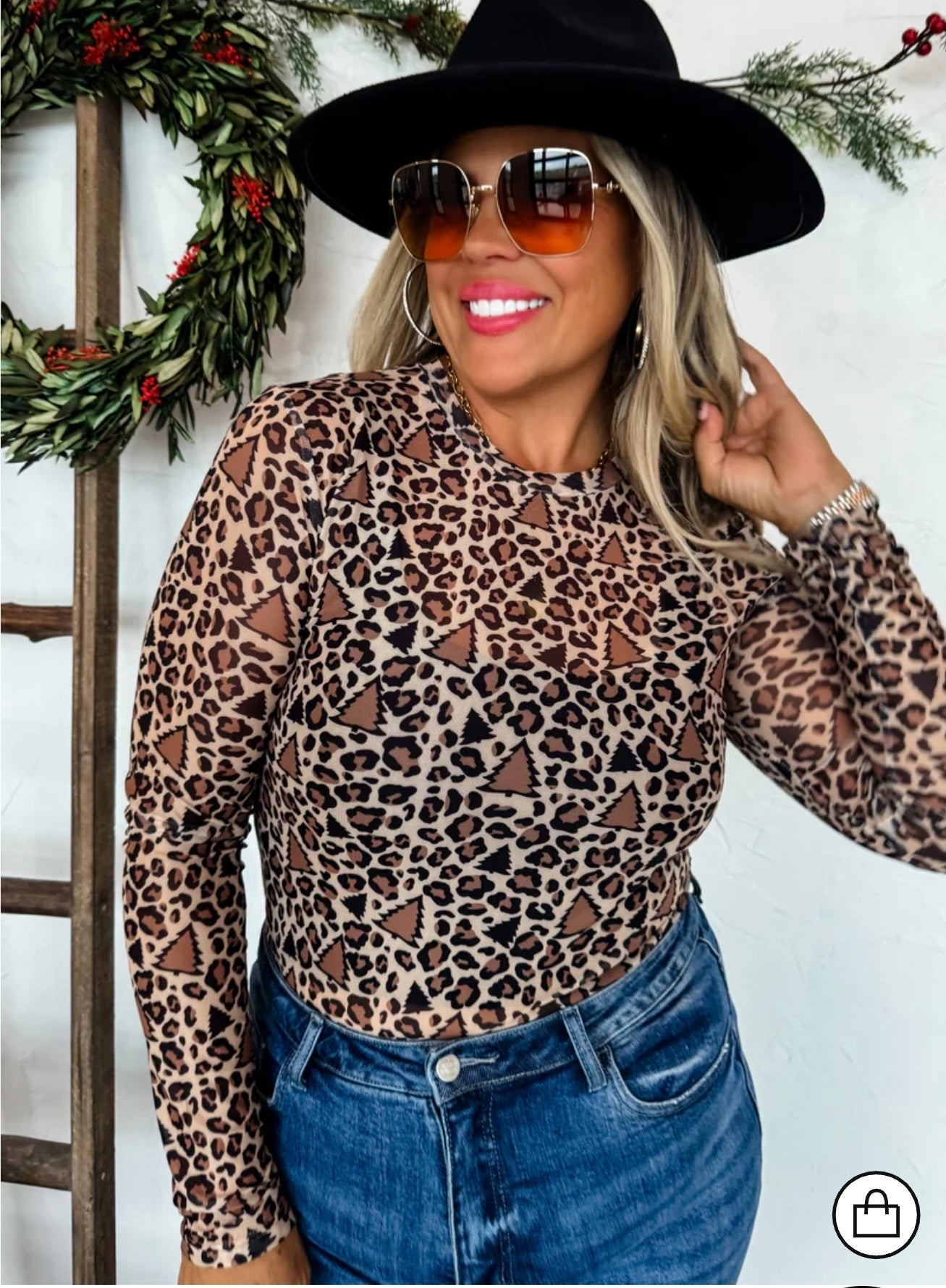 Leopard Tree Mesh Shirt!