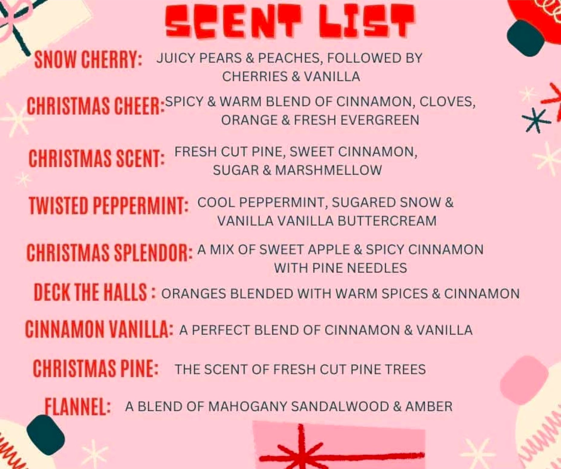 Christmas Car Diffusers!  9 Scents!!