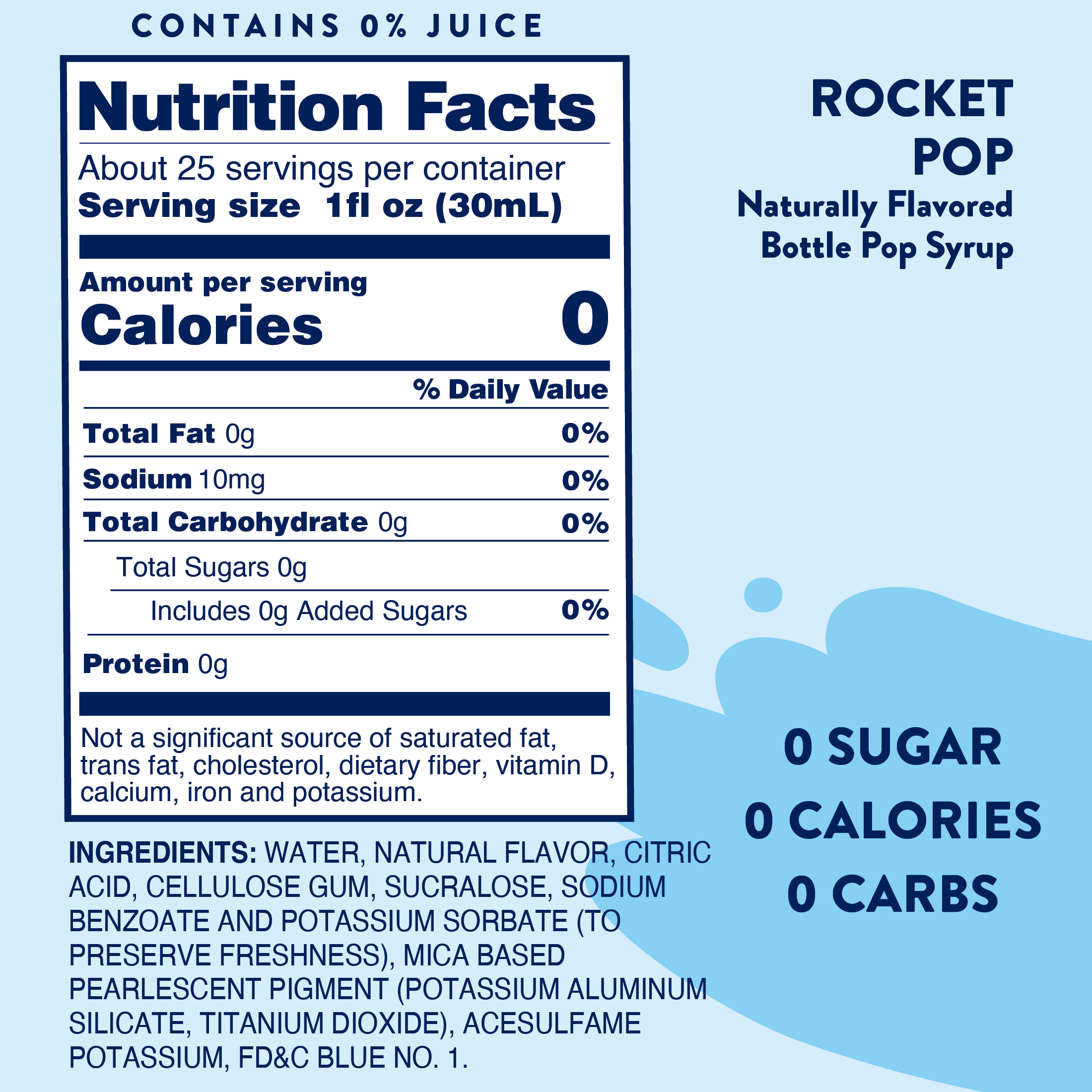 Sugar Free Rocket Pop Syrup !