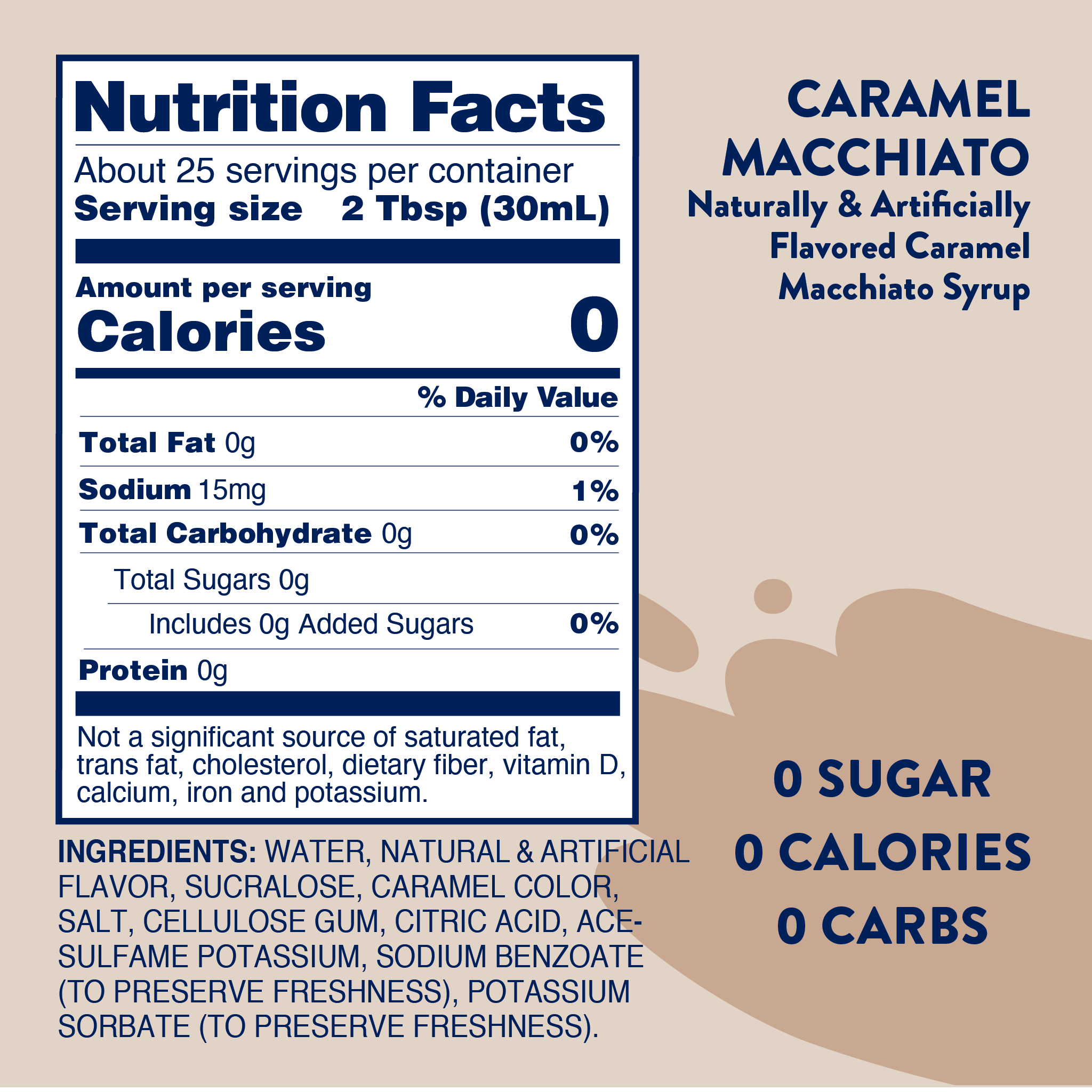 Sugar Free Caramel Macchiato Syrup!