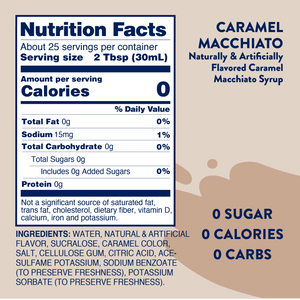 Sugar Free Caramel Macchiato Syrup!