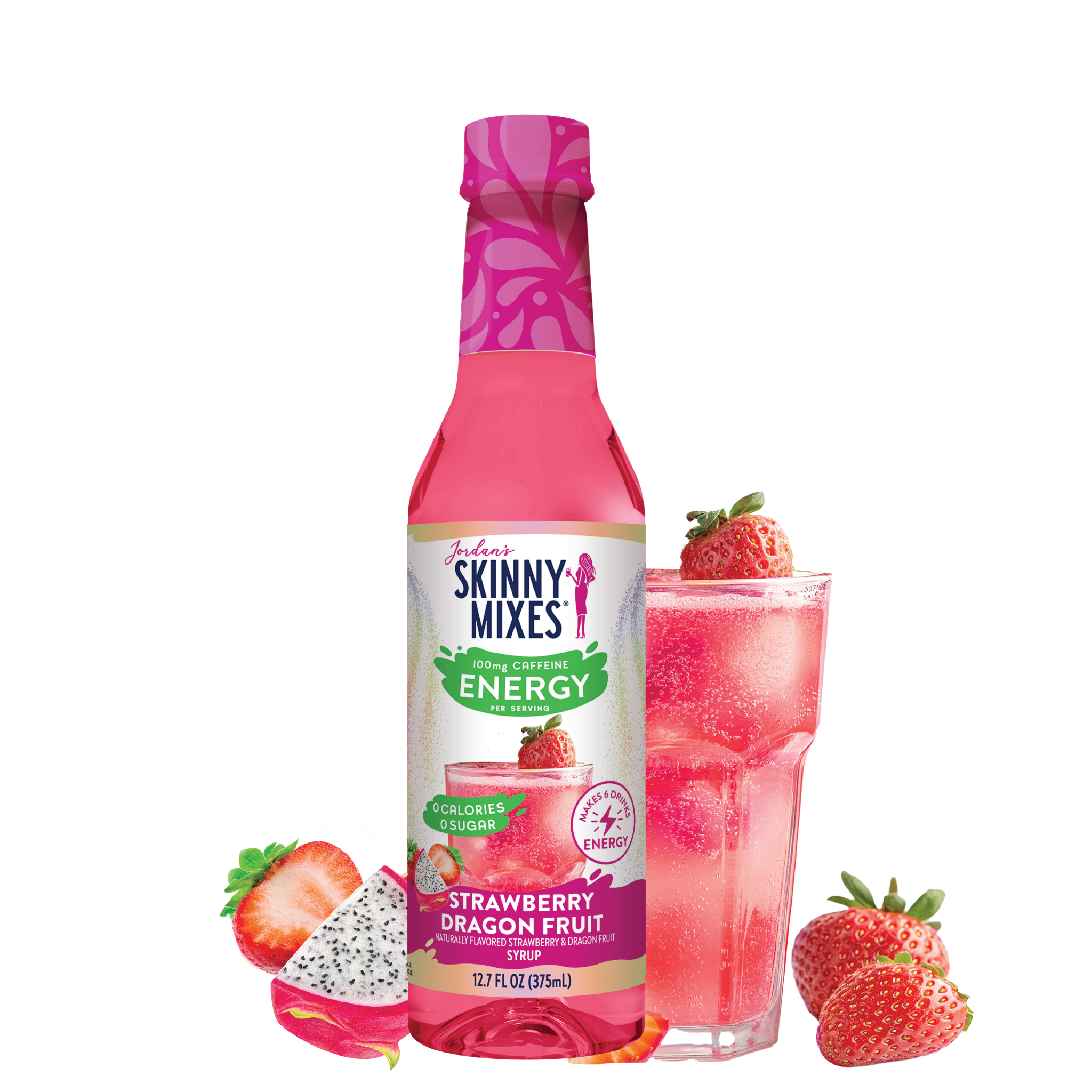 Strawberry Dragon Fruit Energy Syrup! - 375ml