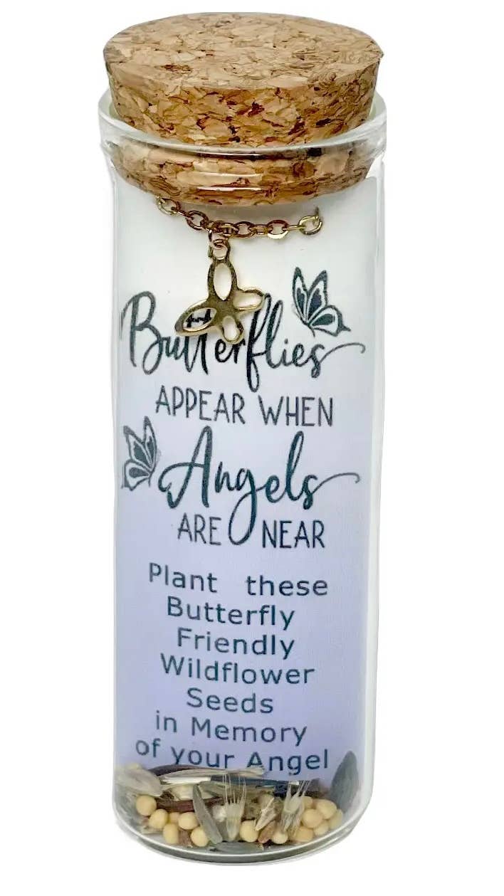 Butterfly in Memory Necklace | Wildflower Seeds