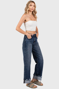 HIGH RISE COMFORT STRETCH WIDE LEG Denim!