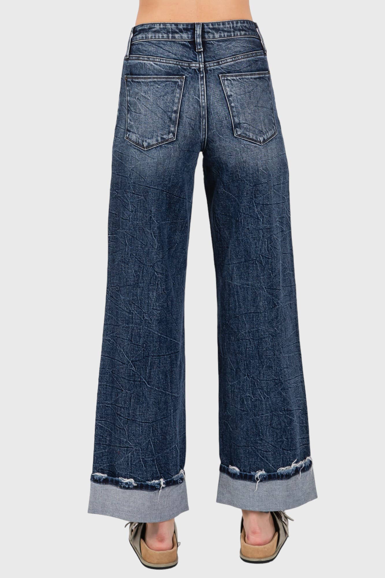 HIGH RISE COMFORT STRETCH WIDE LEG Denim!