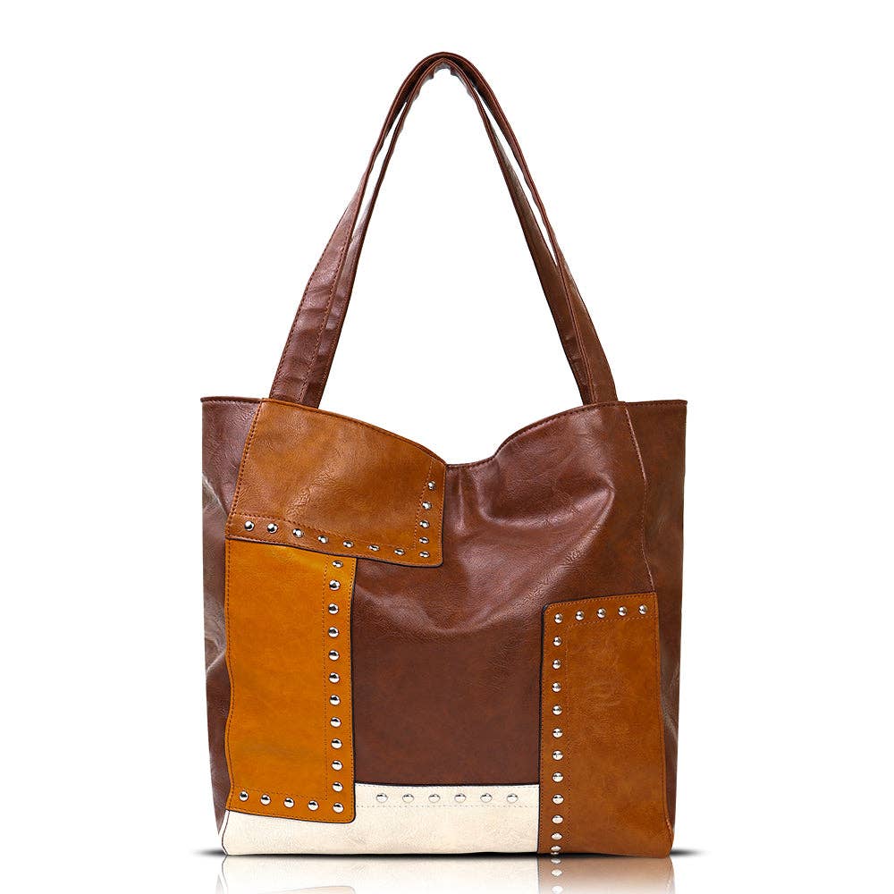 Patchwork Leather Shoulder Bag!